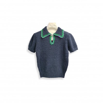 CHANEL KNITTED SHORT SLEEVES 